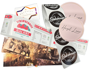 Image of labels and stickers